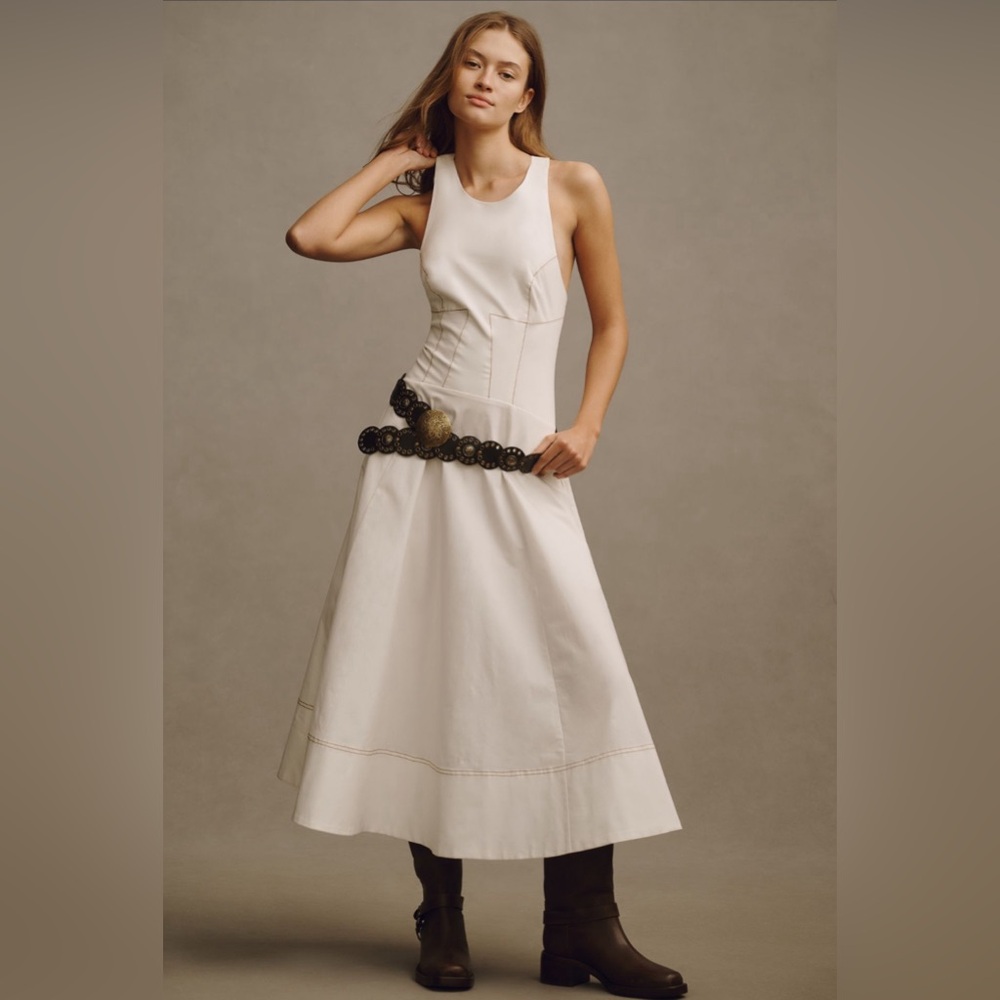 The Kenzie Drop-Waist Midi Dress